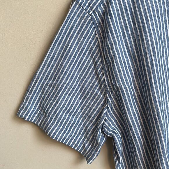 Line Of Trade Linen Blend Striped Shirt XXL - Picture 2 of 5
